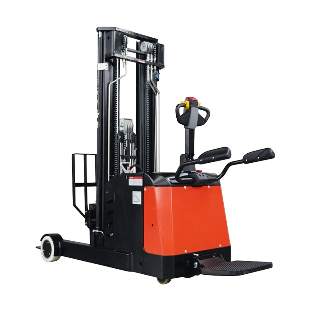 Truk Jangkauan Listrik Otomatis Forklift Lift Gudang Truk Jangkauan Listrik Otomatis Forklift Lift Gudang